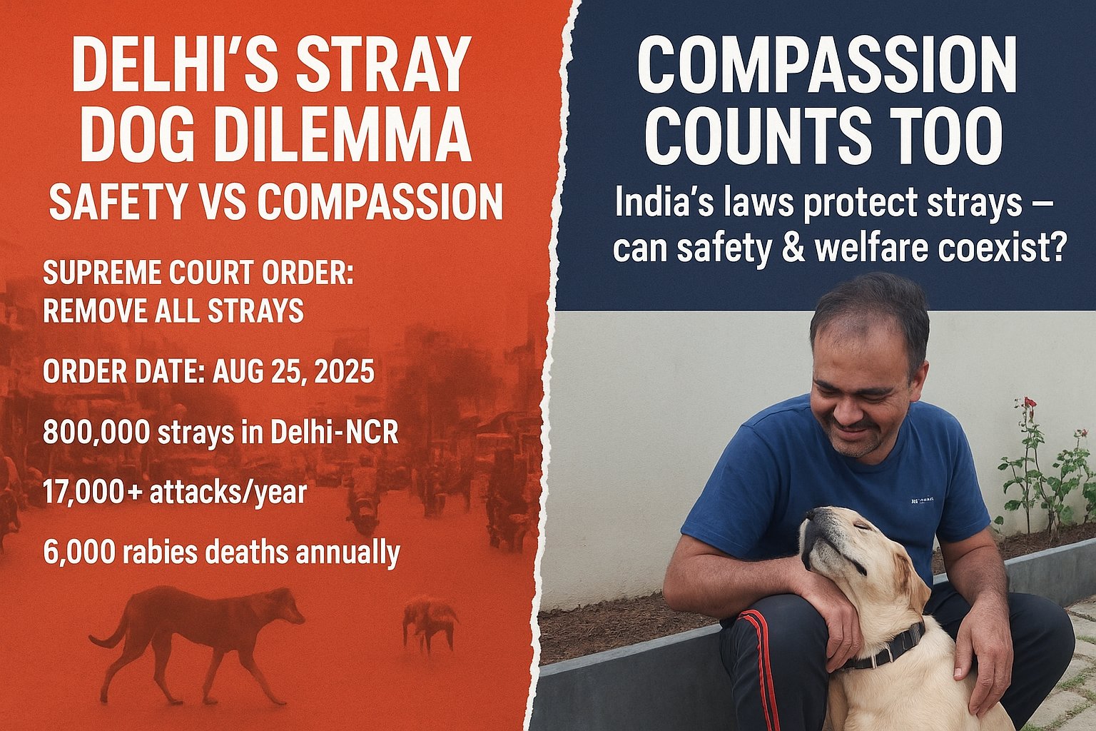 Delhi’s Stray Dog Dilemma: Between Public Safety and Practical Reality
